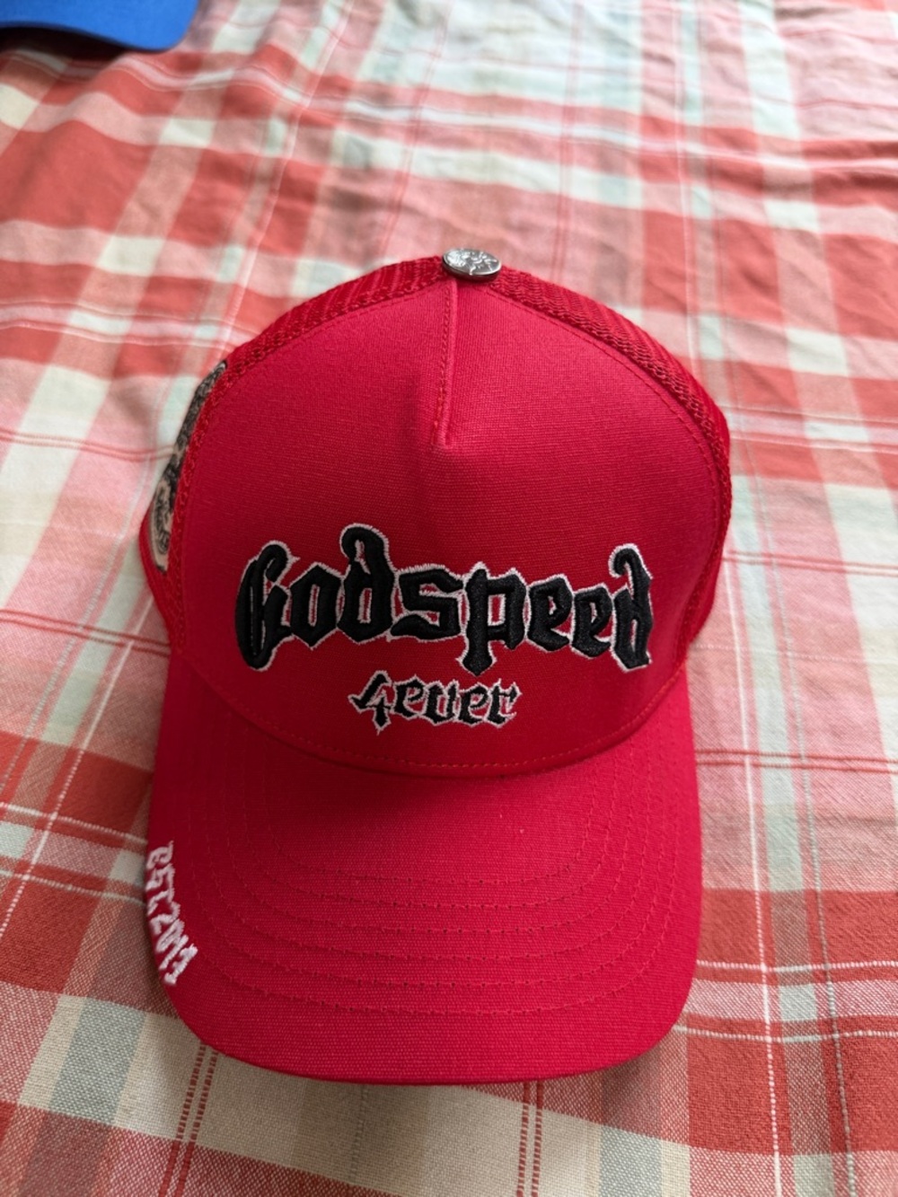 Godspeed Red Trucker Cap